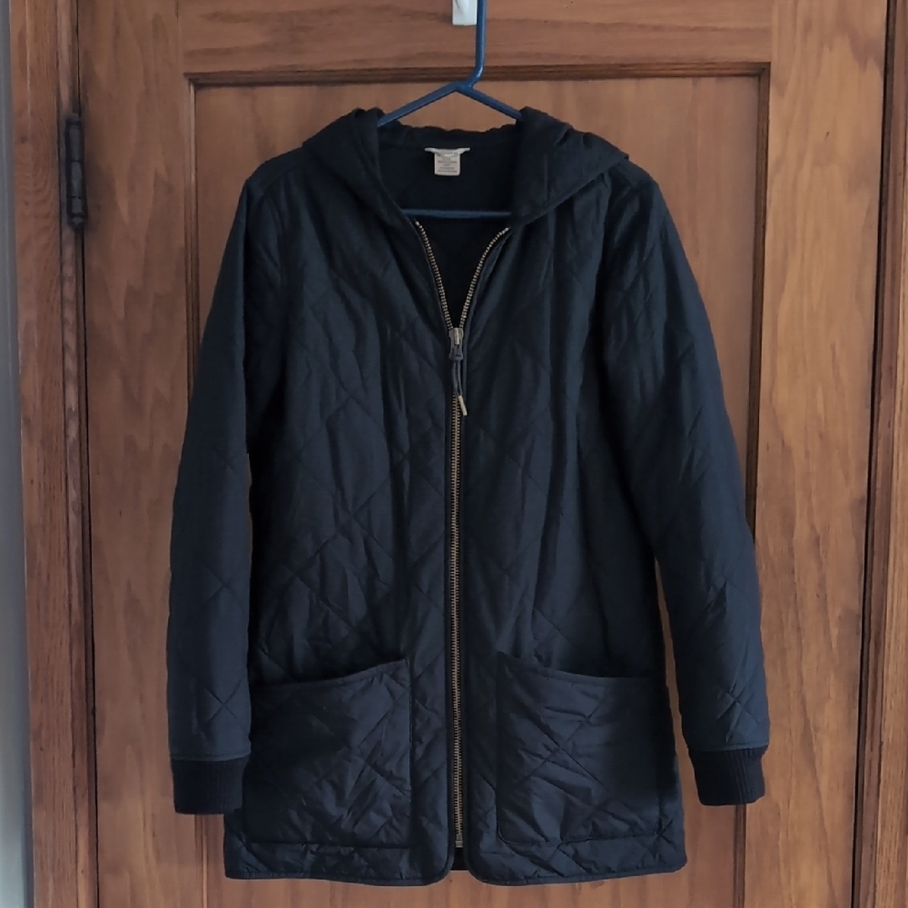 Duluth Trading Company Golden Harvest Black Quilted Women's Jacket, Size S